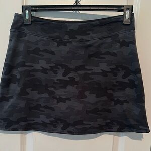 Camouflage Black Skort